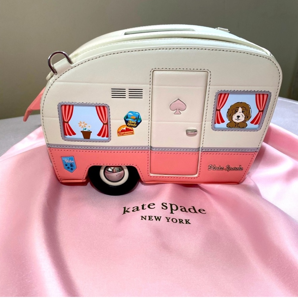 Kate Spade Cream and Pink Crossbody Bag